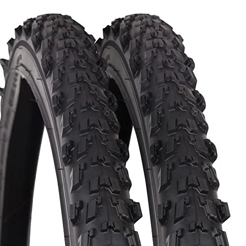 Mountainbike-Reifen : Fahrradreifen (2 Stück) Mantel Decke 24" Zoll 24 x 1.95 (50-507) Fahrradmantel Rad Reifen Mountain Bike Ersatzreifen