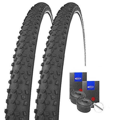 Mountainbike-Reifen : Impac Set: 2 x Smartpac Reflex Reifen 42-622 / 28x1.60 + Schwalbe Schläuche Autoventil