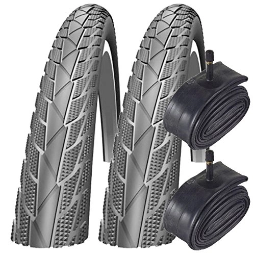 Mountainbike-Reifen : Impac Streetpac 26" x 1.75 Mountain Bike Tyres with Schrader Tubes (Pair)