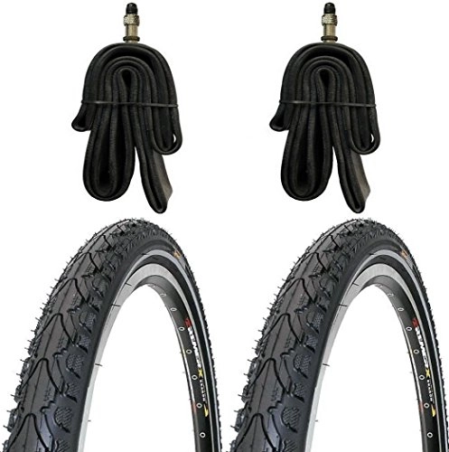 Mountainbike-Reifen : KENDA 2 x Fahrradreifen Pannensicherre 28 Zoll 28x1.75 47-622 700x45C K-Shield inklusive 2 x 28 Schlauch mit Dunlopventil