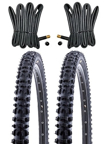 Mountainbike-Reifen : KENDA 2 x MTB Reifen Fahrradreifen 26 Zoll 54-559 26 x 2.10 inklusive 2 x Schlauch mit Autoventil