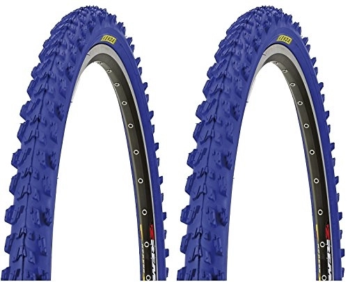 Mountainbike-Reifen : KENDA 2 x MTB Reifen farbige Fahrradreifen 26 Zoll 50-559 26 x 1.95 (BLAU)