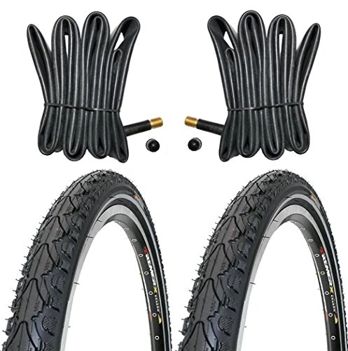 Mountainbike-Reifen : KENDA 2 x Reifen Fahrradreifen 28 Zoll 37-622 35C mit Reflexstreifen inklusive 2 x Schlauch mit Autoventil