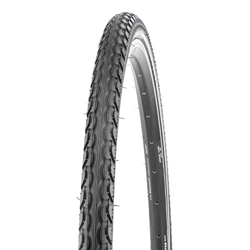 Mountainbike-Reifen : KENDA Eurotrek Fahrradreifen-Set schwarz 700 x 38C, inklusive 2 x Schlauch mit Autoventil