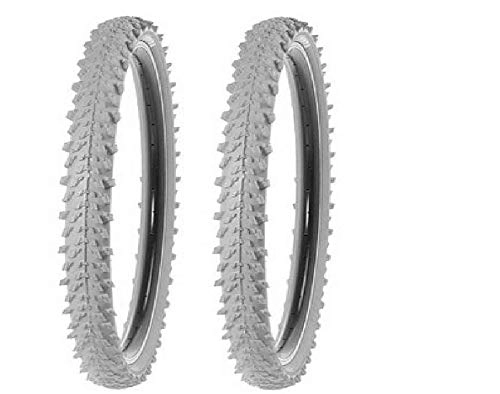 Mountainbike-Reifen : Kenda MTB Fahrradreifen Decke - Farbe Grau - 26 x 1.95 - 50-559 - 01022614 (2 x grau)