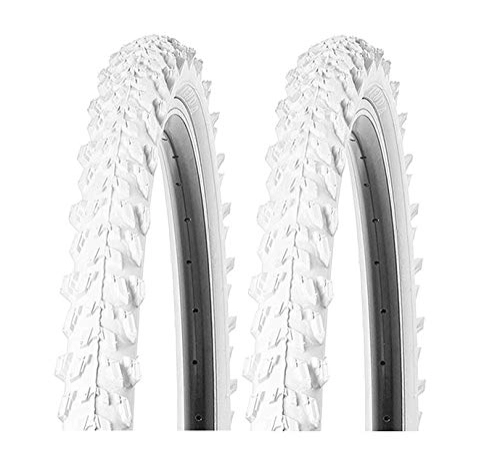 Mountainbike-Reifen : Kenda MTB Fahrradreifen Decke - in 5 Farben - 26 x 1.95 - 50-559 - 01022614 (Weiß 2 x)