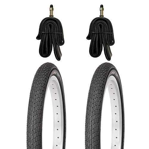 Mountainbike-Reifen : Kujo 2X 18 Zoll Reifen inkl. Schläuche mit Dunlopventilen