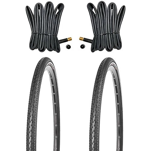 Mountainbike-Reifen : Kujo 2X 26x1.75 Fahrradreifen Set Resul Pannenschutz inkl. Schlauch AV