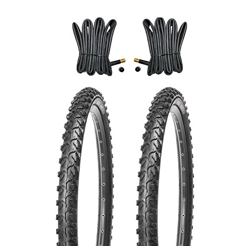 Mountainbike-Reifen : Kujo MTB Reifen Set 26x1.95 inkl. Schläuche mit Autoventilen, Hamovack
