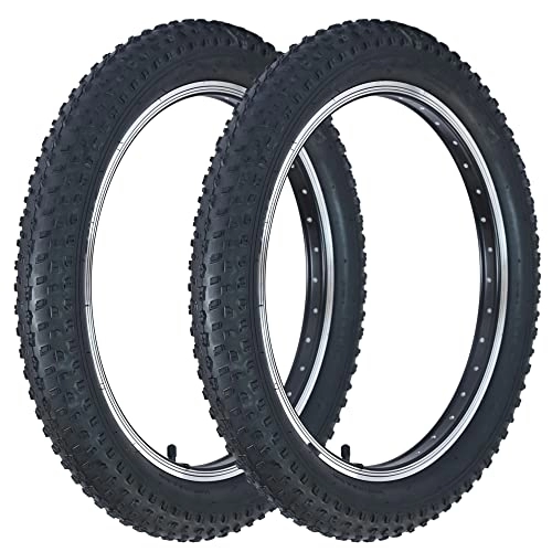 Mountainbike-Reifen : MAKELEN 2 Stück Fat Bike Reifen 66 x 10, 2 cm starker Griff kompatibel Ersatz Fahrradreifen für Mountainbike Schnee und Strand Fahrrad