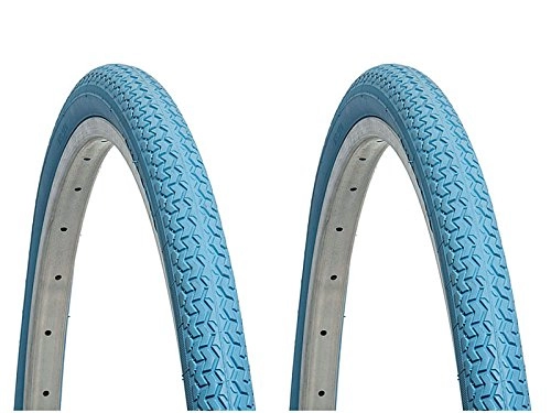 Mountainbike-Reifen : ONOGAL 2 x Reifen Deli Tire blau 26 Zoll 26 x 1.3 / 8 MTB Urban 6153az