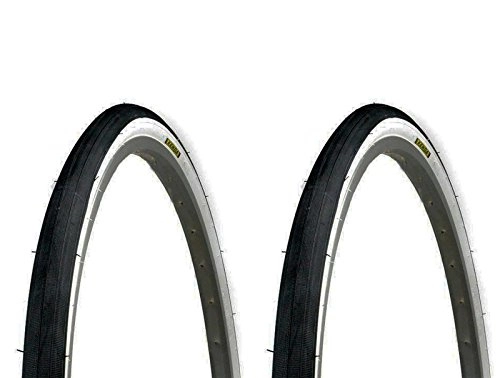 Mountainbike-Reifen : Onogal 2 x Reifen für Trekking Kenda schwarz weiß 700 x 38 28 Zoll 40-622 für Fahrradreifen 3582