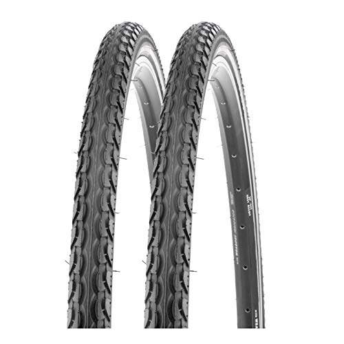 Mountainbike-Reifen : P4B | 2X 28 Zoll Fahrradreifen 40-622 (28 x 1.50) mit Reflexstreifen für erhöhte Sichtbarkeit | Sehr guter Grip bei jedem Untergrund