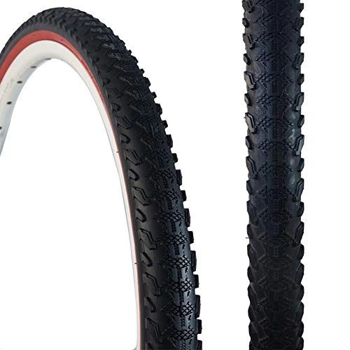 Mountainbike-Reifen : QinnLiuu Fahrradreifen - Mountainbike Protection-Reifen - Schwarzer, Zusammenklappbarer Handgefertigter MTB-Leistungsreifen 26 * 1, 95 Zoll