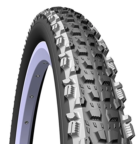 Mountainbike-Reifen : Rubena Kratos Top Design MTB & Cross Country Elite Level Reifen, black / grey lines