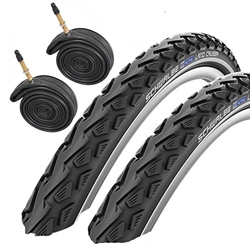 Mountainbike-Reifen : Schwalbe Land Cruiser 26" x 1.75 Mountain Bike Tyres with Presta Tubes (Pair)