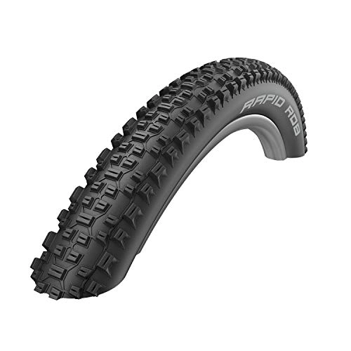 Mountainbike-Reifen : Schwalbe Unisex – Erwachsene Fahrradreife, Schwarz, Rapid ROB K-Guard 57-622-Skin (1)