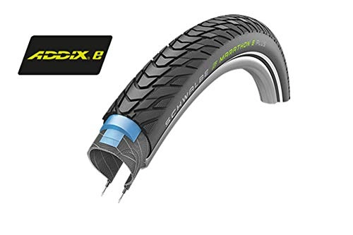 Mountainbike-Reifen : Schwalbe Unisex Marathon E-Plus Performance Dual Gaurd Twin-Skin-Reifen, schwarz, 27, 5 x 2, 00