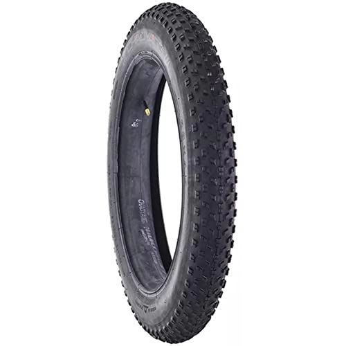Mountainbike-Reifen : VRTTLKKFE 20×4. 0 Bicycle Tire Electric Snowmobile Front Wheel Beach Fat Tire MTB Bicycle 20 Inch 20PSI 140 KPA Fat Tire (Size : 204.0 tire and Tube) 20 * 4.0 tire and Tube