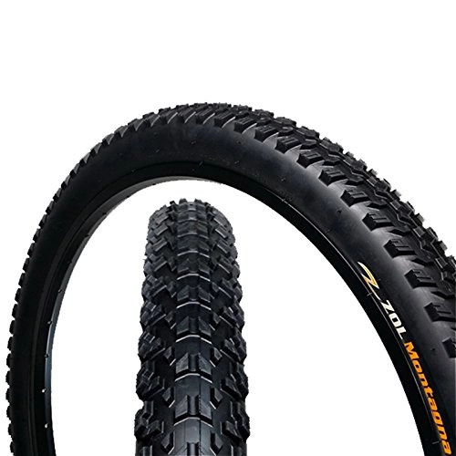 Mountainbike-Reifen : Zol Montagna MTB Mountain Wire Fahrrad Reifen 26x2.25 schwarz, schwarz, 1 Piece