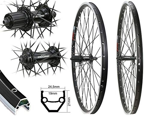 Mountainbike-Räder : BDCP Bärwinkels Laufradsatz DMS19 (Vorderrad und Hinterrad) 26" MTB Shimano Deore für 7* / 8 / 9 / 10 / 11** V-Brake