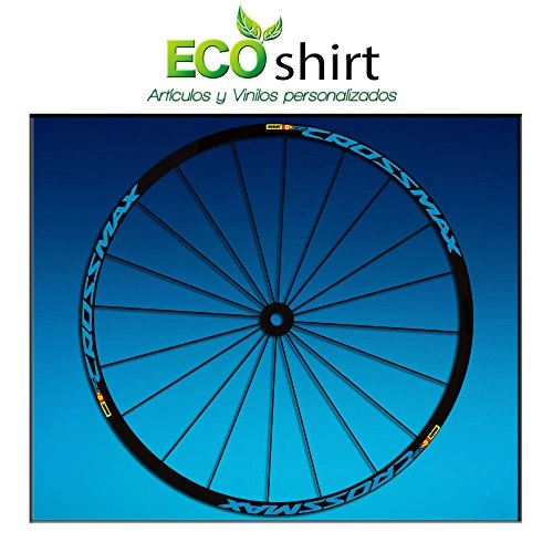 Mountainbike-Räder : Ecoshirt E4-SSDJ-3TBJ Aufkleber Felge Rim Mavic Crossmax SL Pro 26" 27, 5" Am50 MTB Downhill, Blau