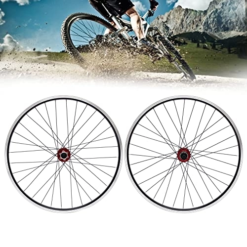 Mountainbike-Räder : Laufradsatz 29 Zoll Mountainbike, Aluminiumfelge Scheibenbremse MTB-Laufradsatz, Schnellspanner Vorderrad-Hinterradlaufräder Fahrradlaufräder (Rot)