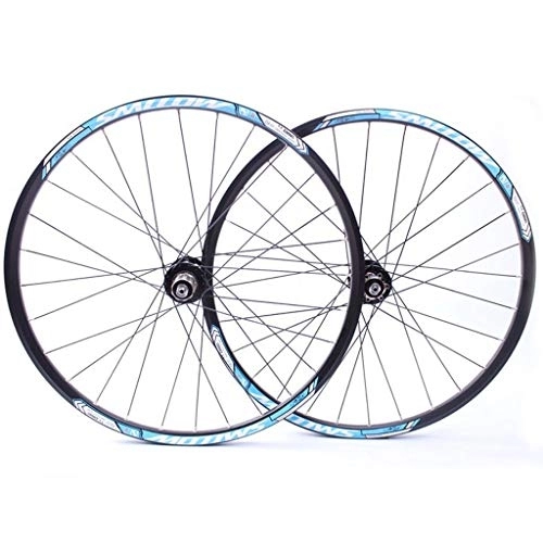 Mountainbike-Räder : LHHL Fahrradteile 26 Zoll Sports Fahrradfelge Mountainbike Radsatz Unterstützung 8 9 10 Geschwindigkeit Kassette Hub Rad (Color : Blue, Size : 26inch)