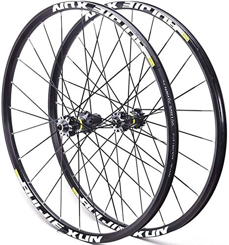 Mountainbike-Räder : LIMQ Mountain Bike Wheel Set Aluminum Alloy Ultralight Wheels Black Spokes Blacks Circle