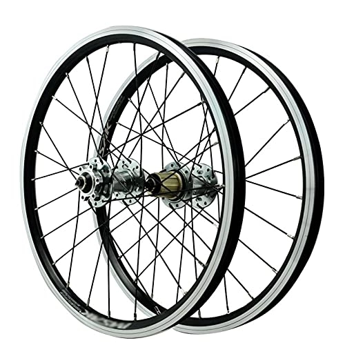Mountainbike-Räder : Mountainbike Radsatz 406(20 Zoll) / 451 MTB Scheibenbremse V-Brakes 7 / 8 / 9 / 10 / 11 / 12 Geschwindigkeit Kartenhub Abgedichtetes Lager Fahrrad-Rad (Color : B, Size : 20inch)