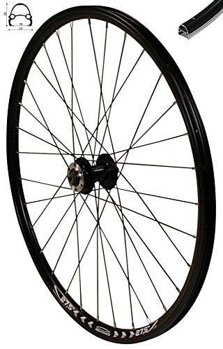 Mountainbike-Räder : Redondo 27, 5 Zoll Vorderrad Laufrad Fahrrad V Profil Felge Schwarz Disc