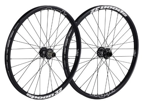 Mountainbike-Räder : Spank Spoon32 EVO MTB wheels 26 20 mm + 12 / 150mm black 2015 by Spank