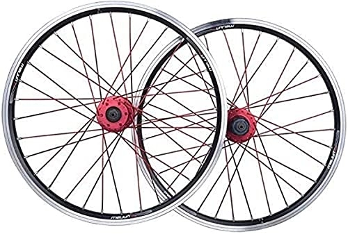 Mountainbike-Räder : UPPVTE Fahrrad-Laufradsatz, 26-Zoll-Mountainbike-Räder vorne hinten Laufradsatz doppelwandige MTB-Felge Schnellspanner-Scheibenbremse 7-10 Geschwindigkeit Wheels (Color : Red, Size : 26inch)