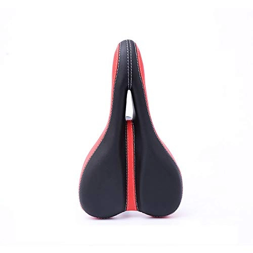 Mountainbike-Sitzes : AMRT Fahrradsattel, atmungsaktiv, erweiterter und bequemer Fahrradsattel, Zubehör, geeignet für Mountainbikes, geeignet für Mountainbikes (Farbe: Rot, Größe: 27 x 15 cm)