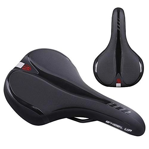 Mountainbike-Sitzes : AMRT Fahrradsattel, vibrationsabsorbierend, ergonomisch, geeignet für die meisten Mountainbikes, geeignet für Mountainbikes, Farbe: Schwarz, Größe: Einheitsgröße