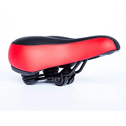Mountainbike-Sitzes : AXROAD MALL Einen.Kreislauf.durchmachenausrüstung Sattel Sattel for Fahrrad-Sattel Komfortabler und dick Saddle Mountain Bike Kissen (Farbe : Rot)
