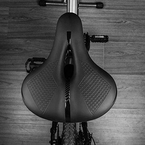 Mountainbike-Sitzes : CAISHENY Fahrradsitz Fahrradsattel Verdicken Fahrradsattel Rot Gelb Reflektierender Gurt Warnung Weiche Stoßdämpfung Fahrradsitz MTB Mountain Sattel Fahrrad