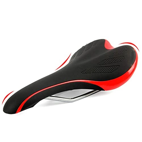 Mountainbike-Sitzes : Fahrrad Mikrofaser Leder Fahrradsattel MTB Rennrad Ultraleicht Atmungsaktiver Fahrradsattel Rot