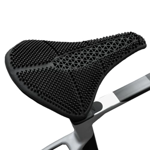 Mountainbike-Sitzes : Fahrradkissensitz, Fahrradsattel, bequemer atmungsaktiver Fahrradsattel, stoßdämpfender Silikon-Fahrradsitz für und Rennrad Jomewory