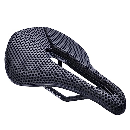 Mountainbike-Sitzes : Fahrradsitz mit 3D-Druck für Herren, Karbonfaser, 7 x 7 mm Carbonschienen, anpassungsfähiger Fahrradsitz für Mountainbikes, Rennräder und Schotterfahrräder