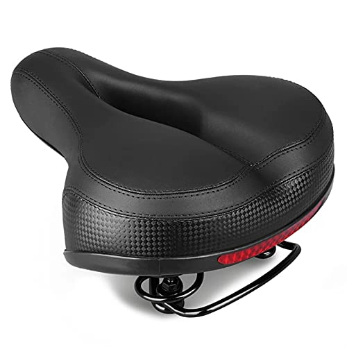 Mountainbike-Sitzes : Flcfaca. Fahrrad 3D Gel Sattel extra breite Komfort Ultra weicher Sattel Mountainbike weiche silikon gepolsterte Sitz (Color : Black)