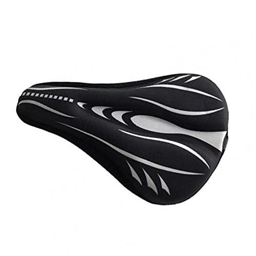 Mountainbike-Sitzes : Giplar Sattelkissen Weiche Atmungsaktive Memory Foam Bike Sattelabdeckung for MTB Bequemer Sitz (Color : Black)