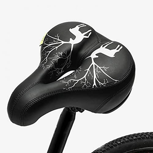 Mountainbike-Sitzes : Giuioy Kreativer Fahrradsattel reflektierende Streifen Design Leichtgewichts Fahrradsitz Unisex übergroße Fahrrad Sattel