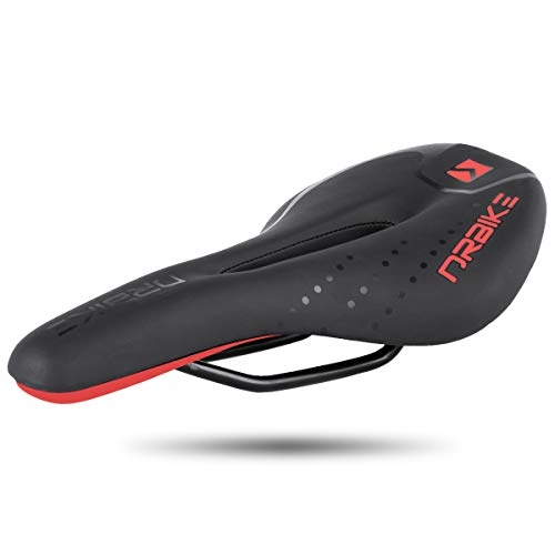 Mountainbike-Sitzes : HILAND Bike Seat Bicycle Saddle for Men and Women, Adult Cycling Comfort Saddle for Road Mountain City Commuter Hybrid Folding Bikes