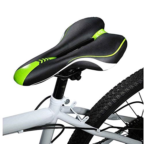 Mountainbike-Sitzes : HQAA MTB Sattel HerrenBequemer Fahrradsattelsitz | Mountainbikesattel | Fahrradsitz Für Frauen Oder Männer Komfort(Color:Grün)