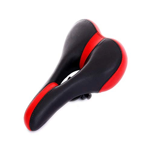 Mountainbike-Sitzes : Huachaoxiang Bicycle Seat, Mountain Bike Seat Cover Hole Saddle Color Cushion Comfortable Spare Parts Riding Equipment Waterproof with Good Comfort, Rot