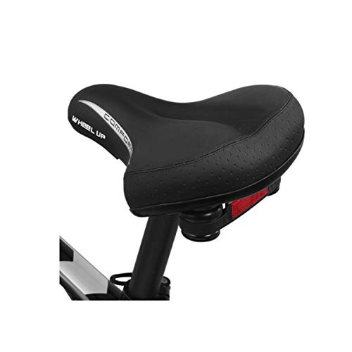 Mountainbike-Sitzes : HXIANG Mountainbike-Polster ohne Logo Super Soft Fahrradsitz Komfort Zubehör Universal Sitzausstattung Silikon (schwarz) Schwarz