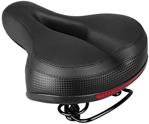 Mountainbike-Sitzes : JJJ Fahrradsattel mit großem Hintern, bequem, dick, weich, Zubehör für Dead Fly (Farbe: Schwarz)