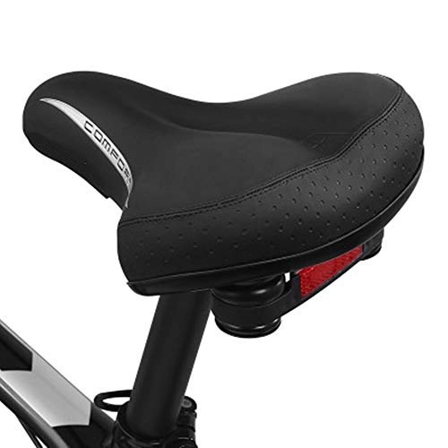 Mountainbike-Sitzes : KIKIRon Fahrradsattel Komfortabelste Fahrradsitz for Männer for Mountainbike, Outdoor-Bikes Unisex-Fahrradsitz (Farbe : Black, Size : One Size)