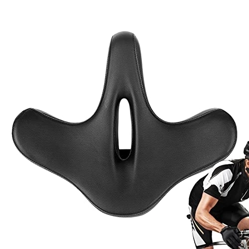 Mountainbike-Sitzes : Pacienjo Fahrradsitzkissen - Ersatzpolster für Fahrradsattel Atmungsaktiv Widen - Stoßabsorbierendes Fahrradkissen für Sitze mit Hohllöchern für Männer und Frauen